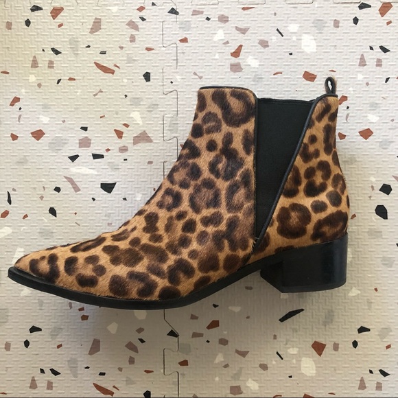 Marc Fisher Yale Leopard-Print Chelsea Boots - Picture 9 of 11